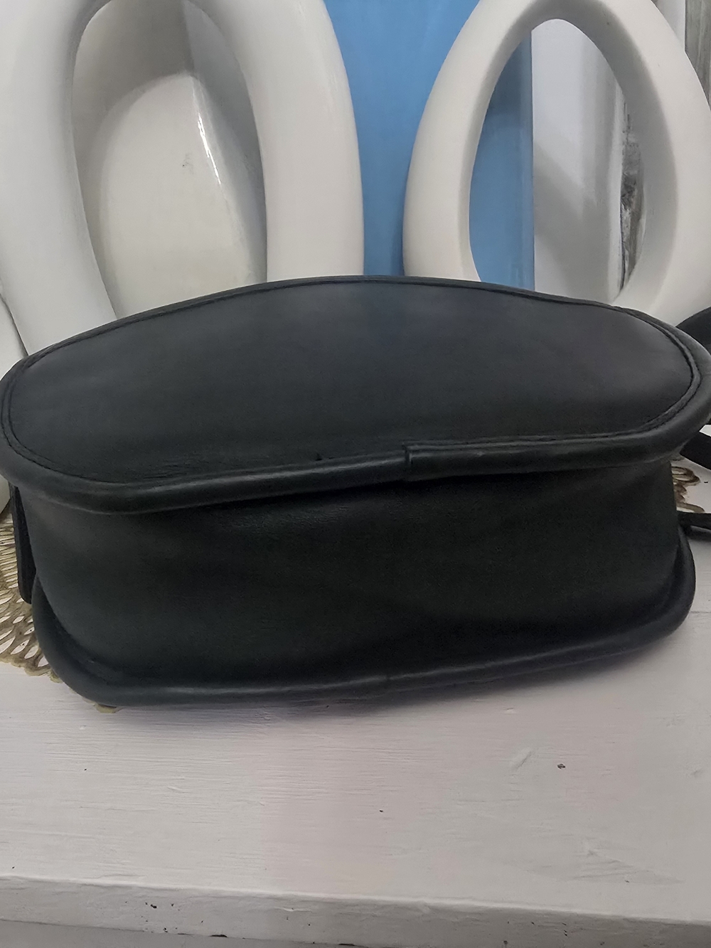 Vintage COACH CHESTER BAG 9901 BOTTLE GREEN LIKE NEW - Picture 4 of 16